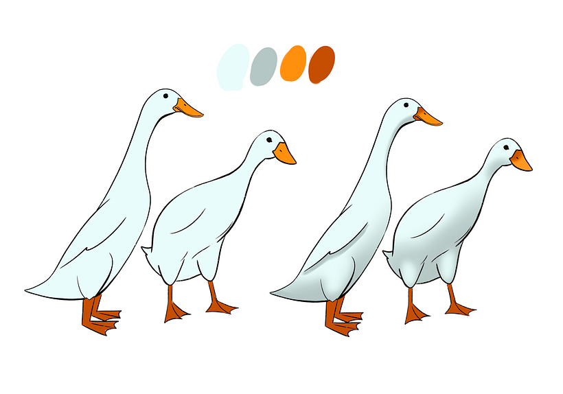 Adding final details with color and shadows