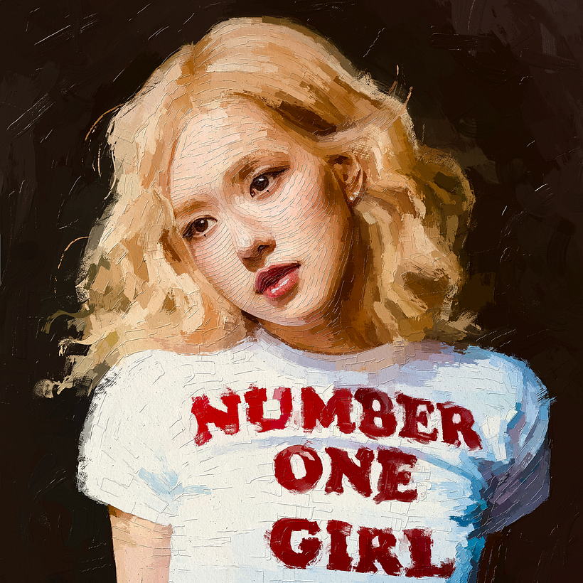 ROSÉ [BLACKPINK] @roses_are_rosie by Rod Lovell - Portrait Painting | Illustrated Portraits with Procreate - Oil Painting Style 4