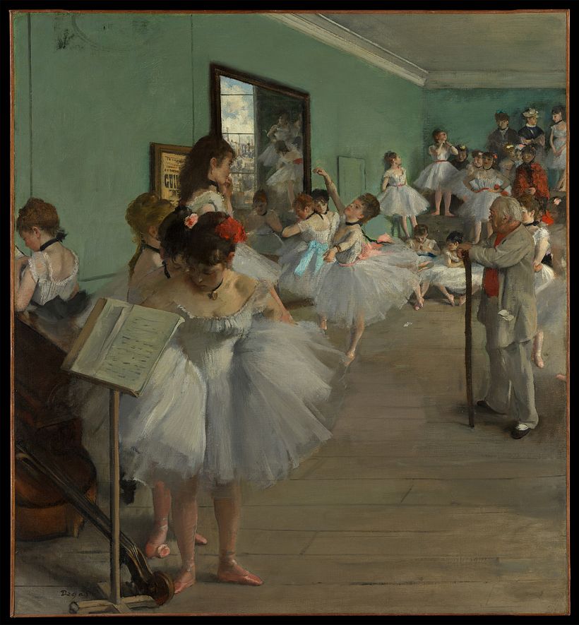 "La clase de danza" de Edgar Degas.