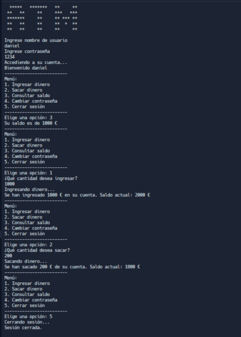ATM con python 3