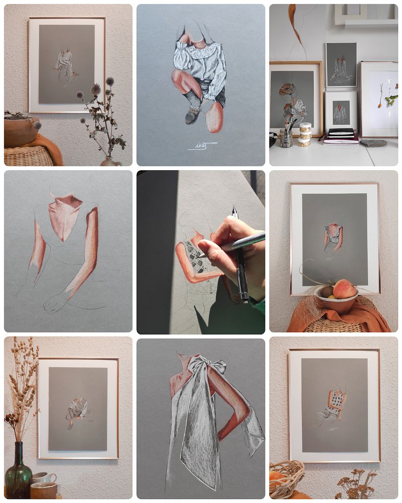 les dessins sur fond gris 1