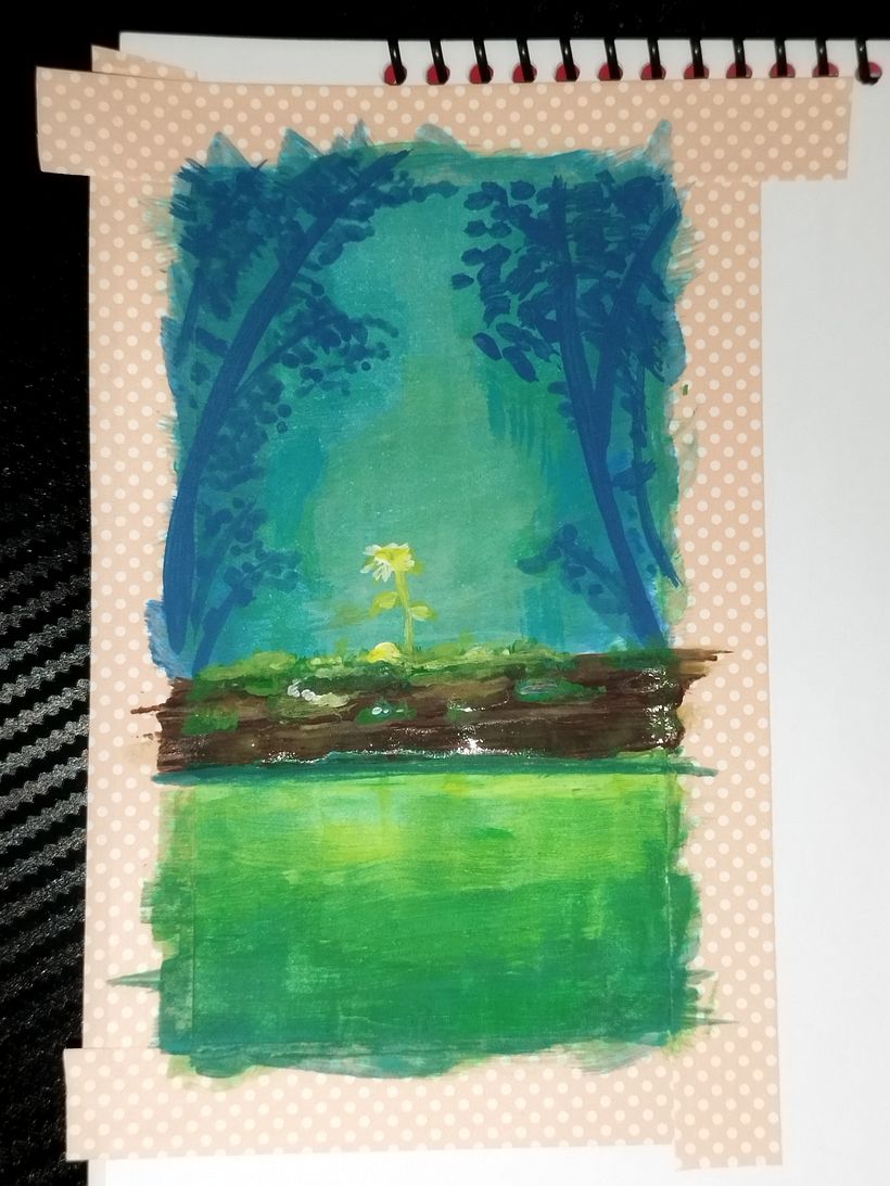 Mi Proyecto de Paisajes Atmodfericos con Gouache 2
