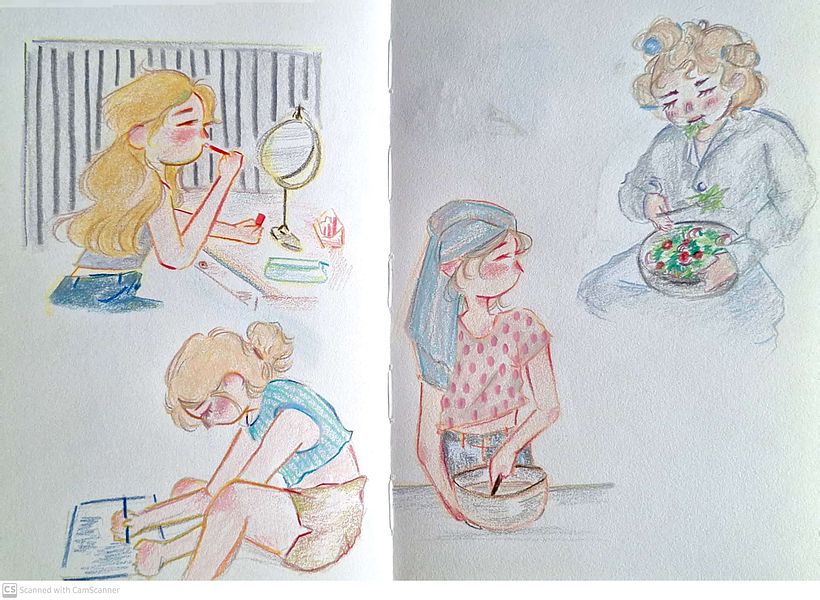 Proyecto de dibujos de observación a mi estilo 5