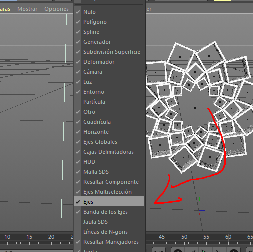 Ayuda con Cinema 4D.  Líneas de eje. 1