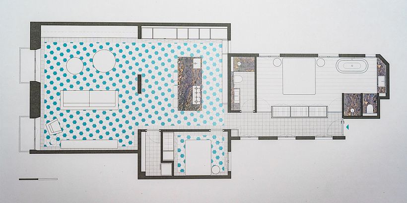 Plano Diseño de interiores