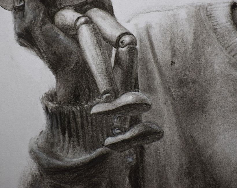 Self-portrait with an articulated doll 3