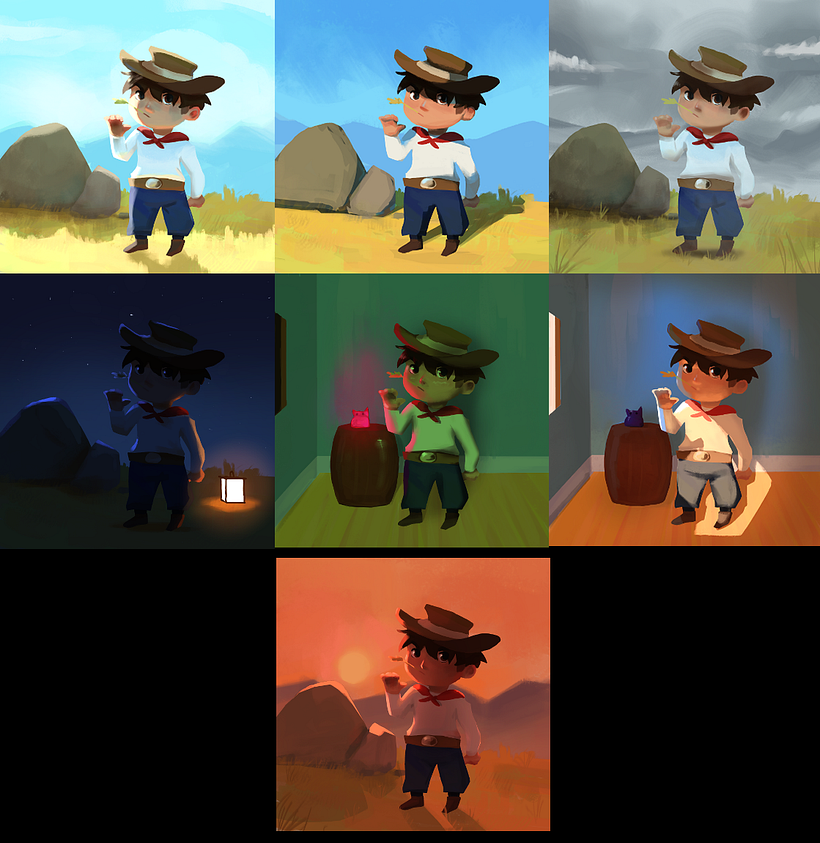My project for course: Lighting Principles for Digital Painting 1