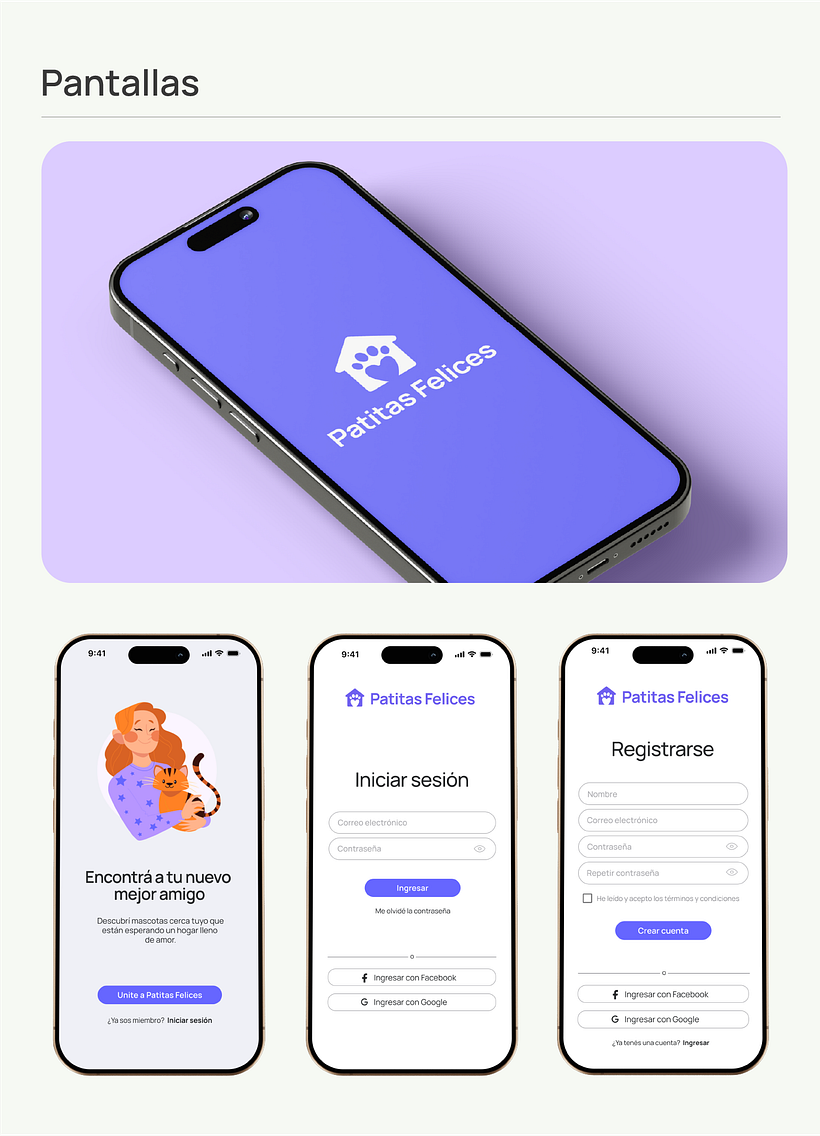 Proyecto Final - Introducción al diseño UX - Patitas Felices App 1