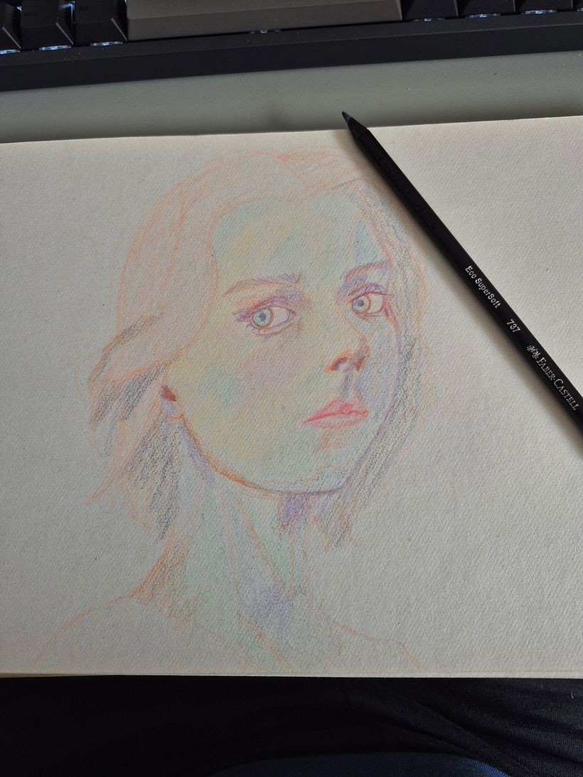 Proyecto Final: Dibujo de retratos llamativos con lápices de colores. 1