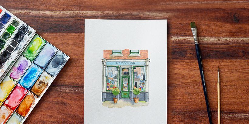 Ilustración urbana en acuarela: retrata tu ciudad 