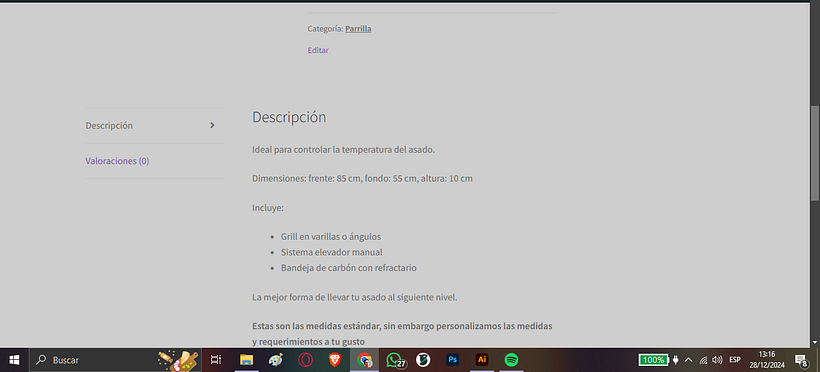 Mi proyecto del curso: Creación de una tienda online en WordPress trabajos de metal reyes 3