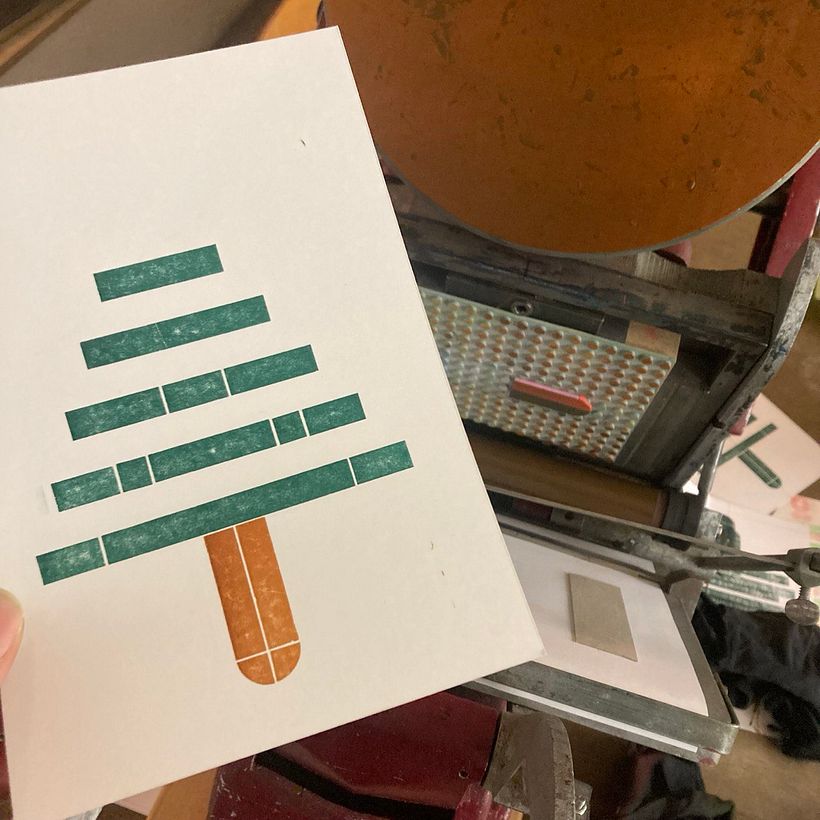 Legoprinted Christmascards 4