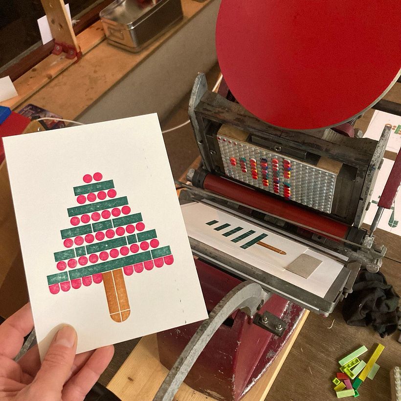 Legoprinted Christmascards 5