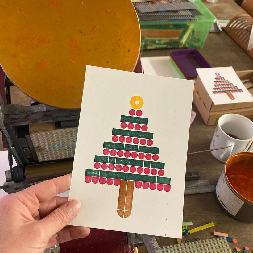 Legoprinted Christmascards 6