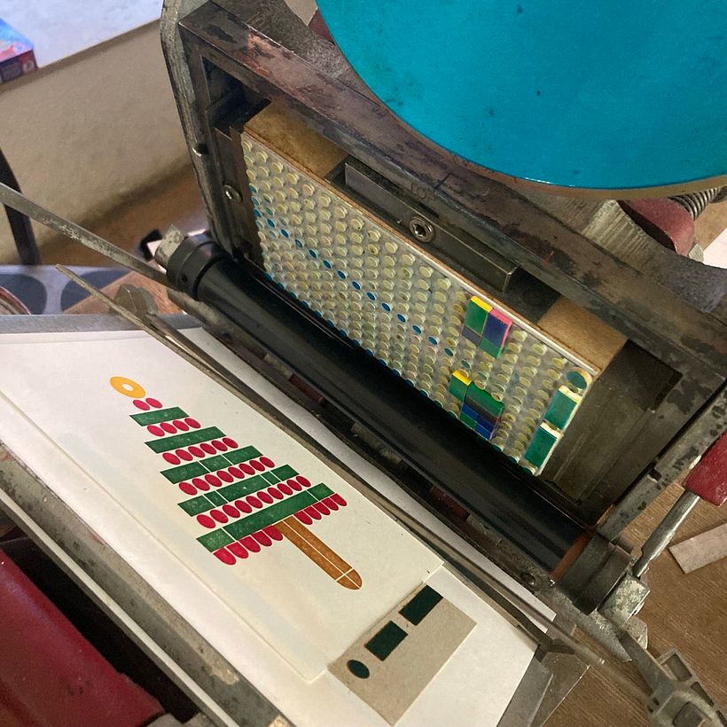 Legoprinted Christmascards 8