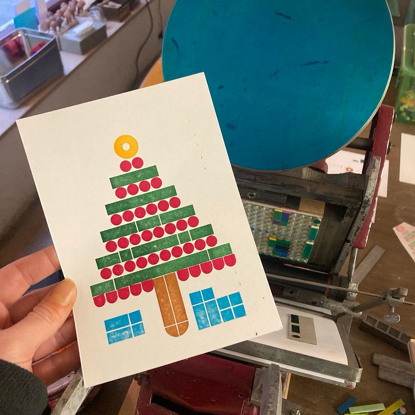 Legoprinted Christmascards 10