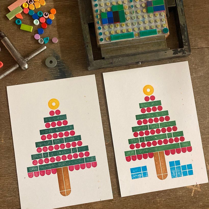 Legoprinted Christmascards 13