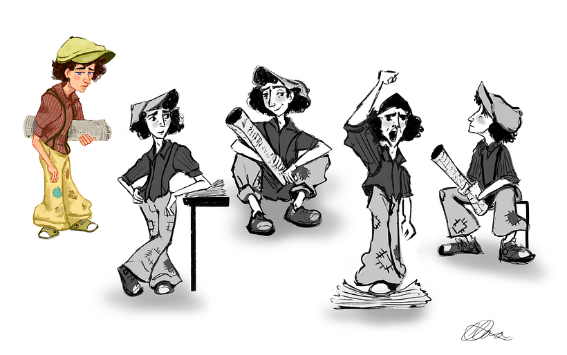 Character in poses