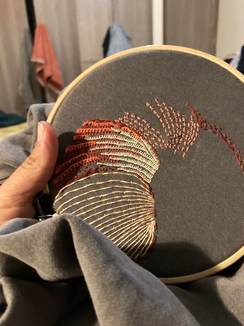 Bordado creativo: armadillo 1