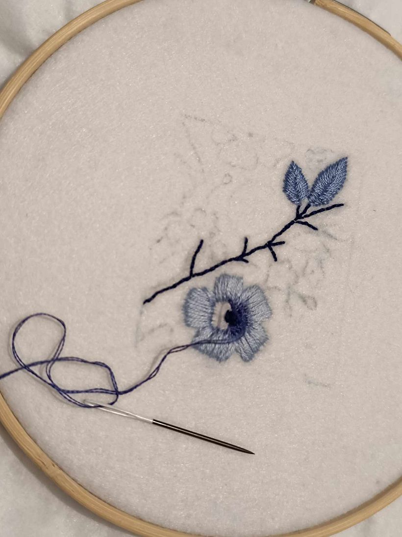 Los primeros pasos bordando