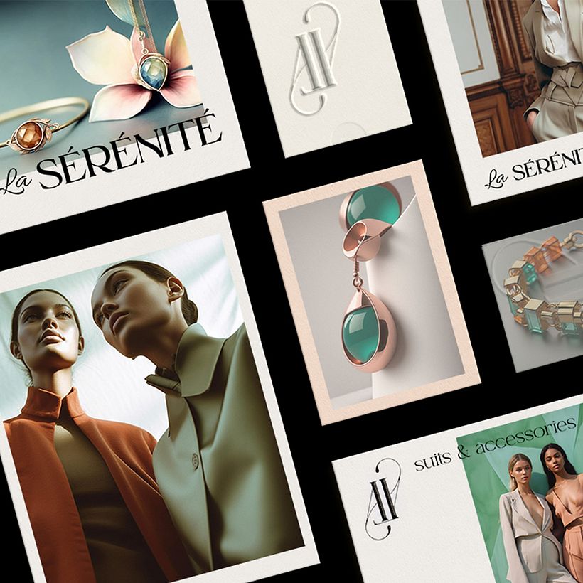 la SÉRÉNITÉ suits & accessories logo design 1