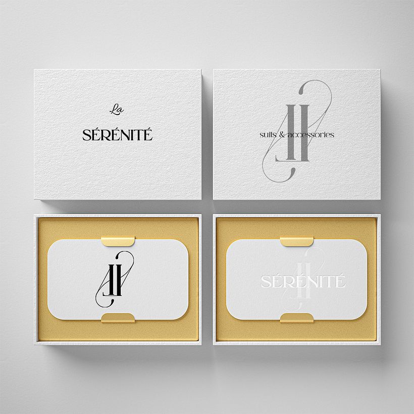la SÉRÉNITÉ suits & accessories logo design 1