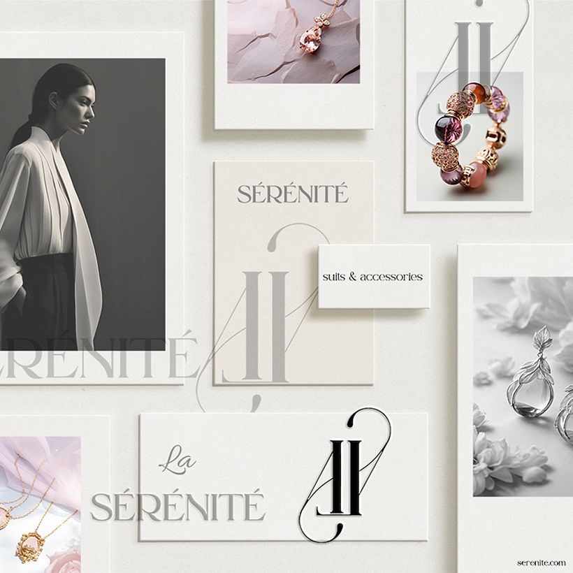 la SÉRÉNITÉ suits & accessories logo design 1