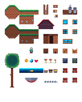 Diseño de escenario Pixelart 1
