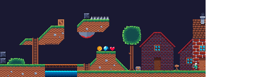Diseño de escenario Pixelart 1
