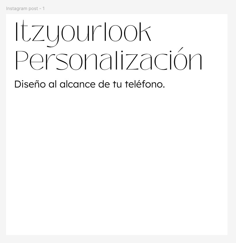Proyecto: Itzyourlook 1