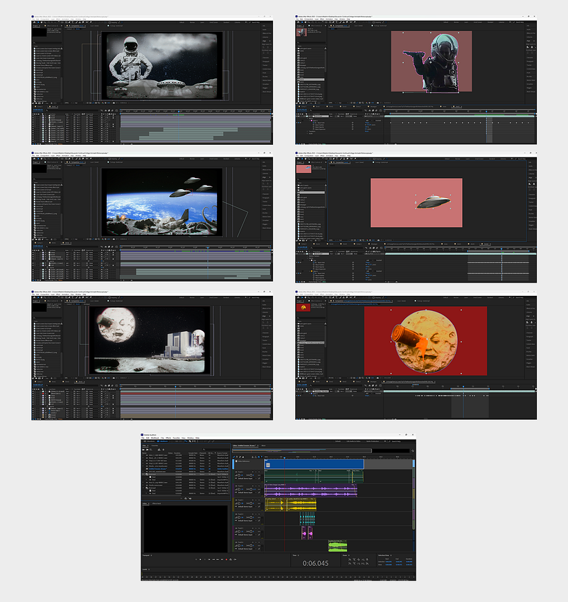 Animación Collage Guerra de los Mundos 1