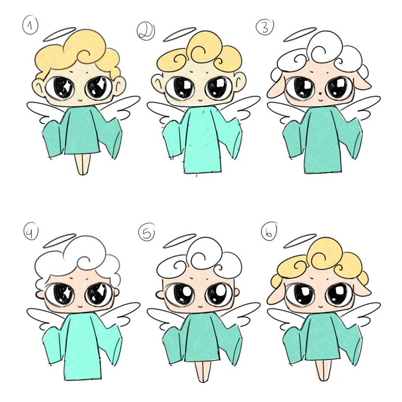 "Pq é natal" Character Design Sheet 2