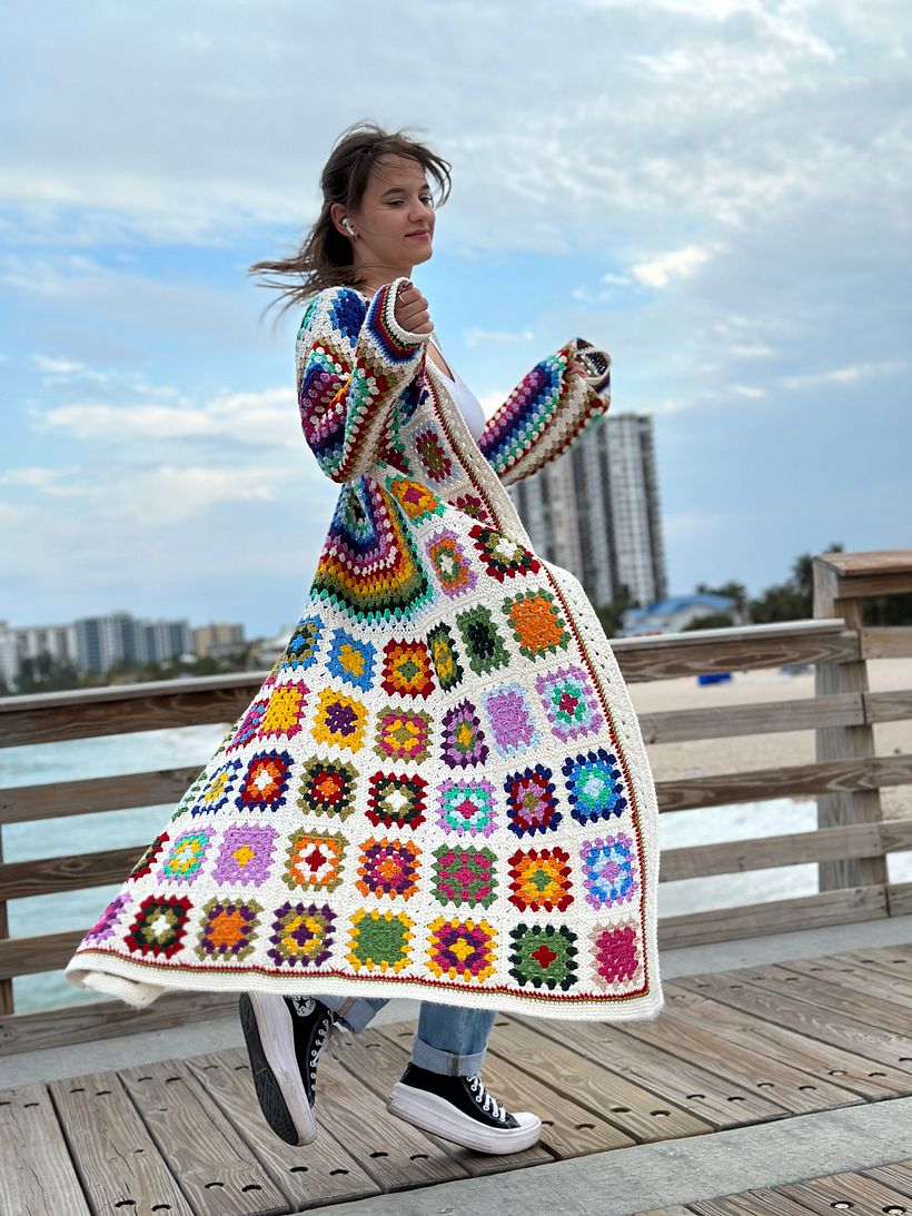 Granny Square Cardigan 2