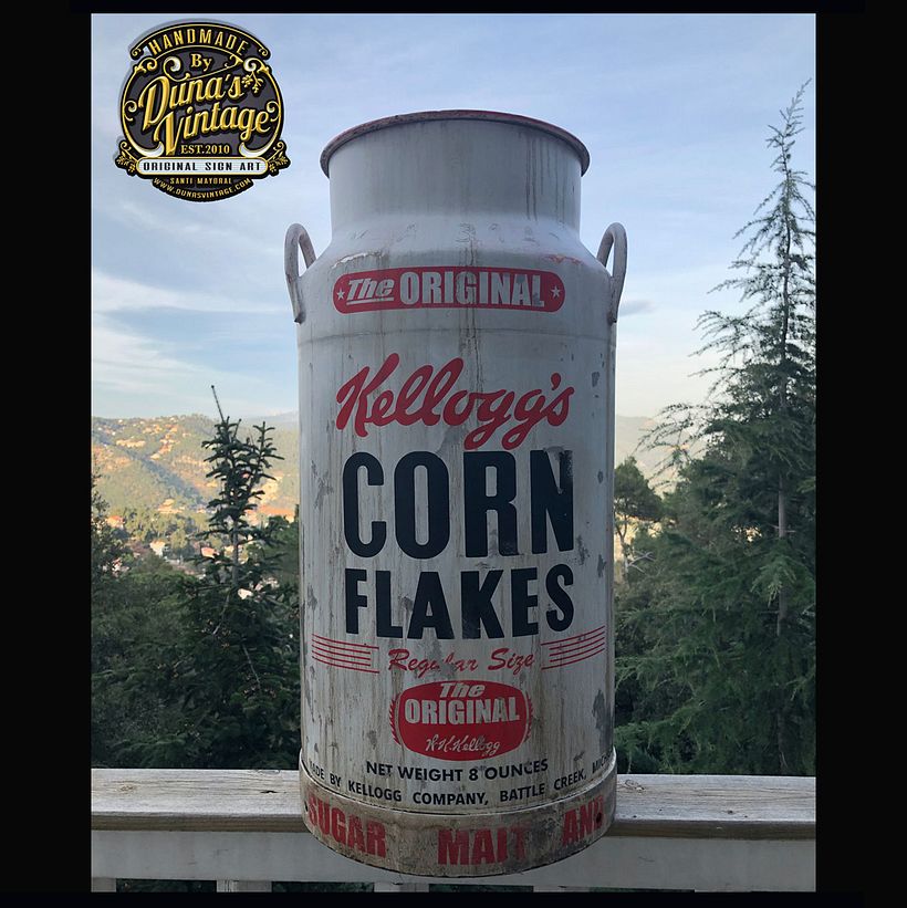 Personalización de una Lechera de 40L al Estilo Kellogg's Corn Flakes 1