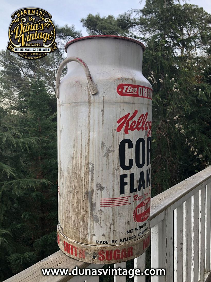 Personalización de una Lechera de 40L al Estilo Kellogg's Corn Flakes 3