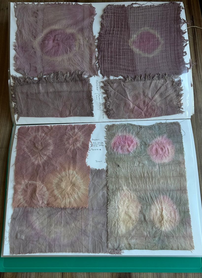 Shibori technique and Natural dyeing 2