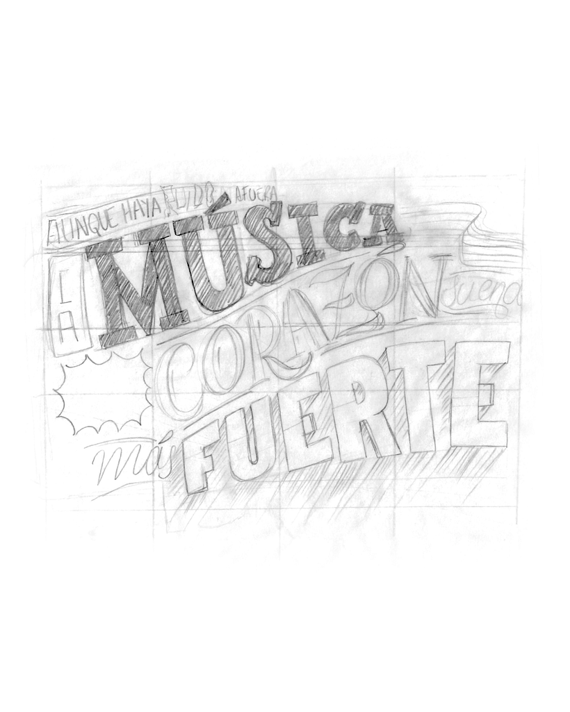 Mi primer mural de lettering en pizarra 1