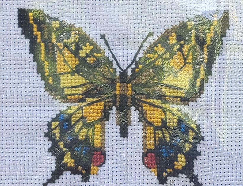 Proyecto final. Punto cruz moderno con efecto fotográfico. 1