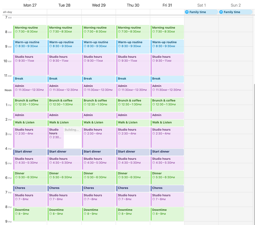 Personal Productivyt: My Creative Goal(s) 1