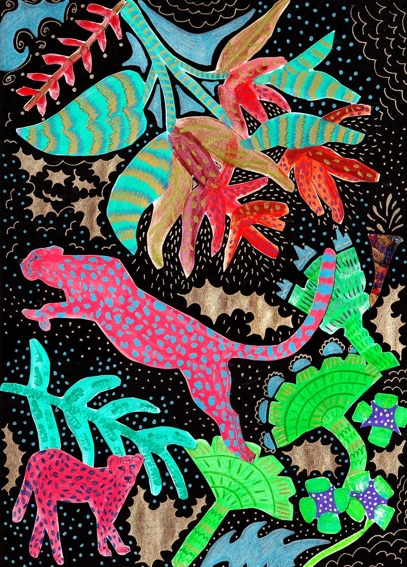 My project for the course: Expressive Mixed-Media Illustration: Find your creative flow 1