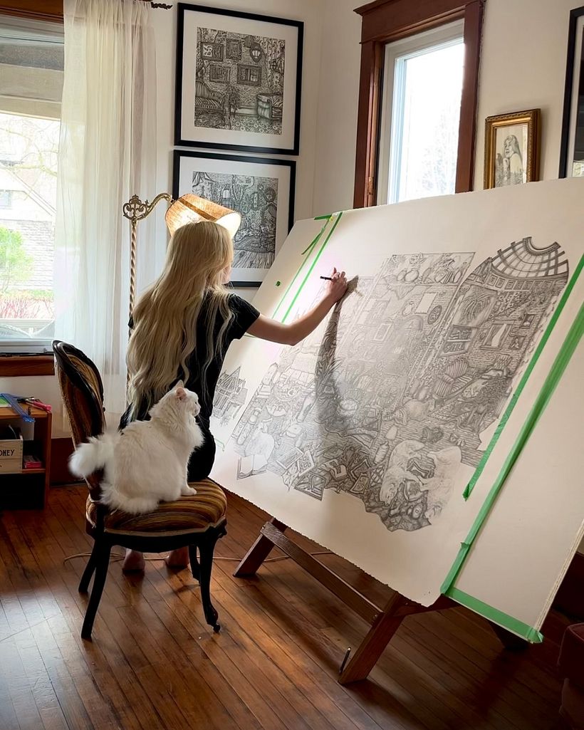"House and Home", my Largest Drawing Yet 1