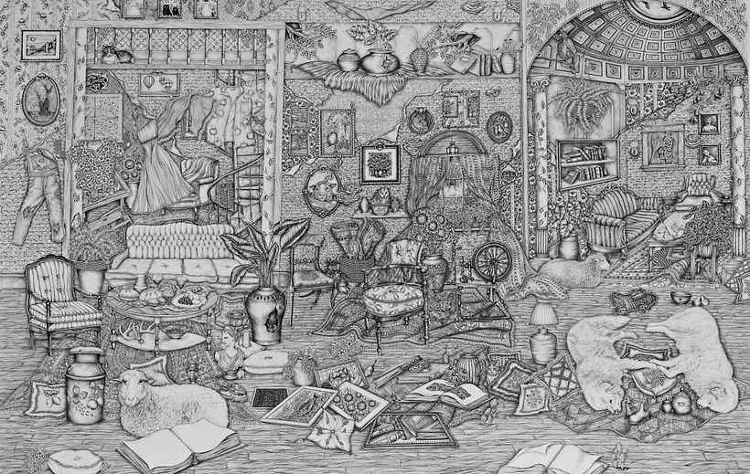 "House and Home", my Largest Drawing Yet 1