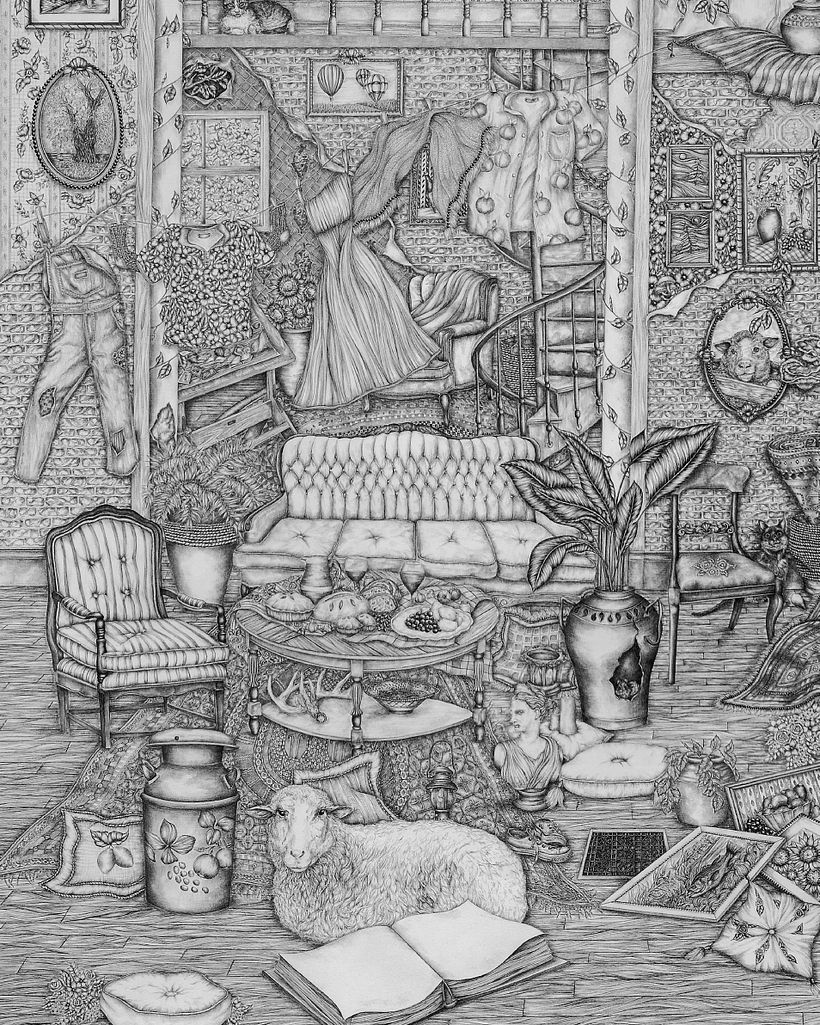 "House and Home", my Largest Drawing Yet 1