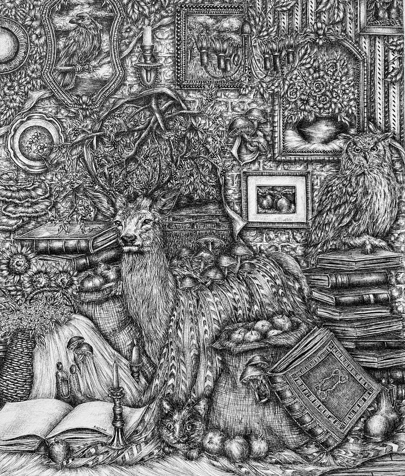 Creating a Magic-inspired Drawing with Fineliner Pen 1