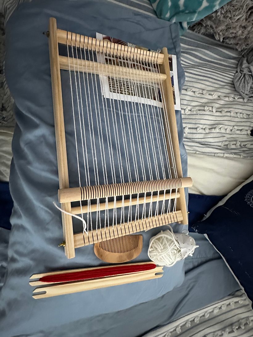My  first weaving project  1