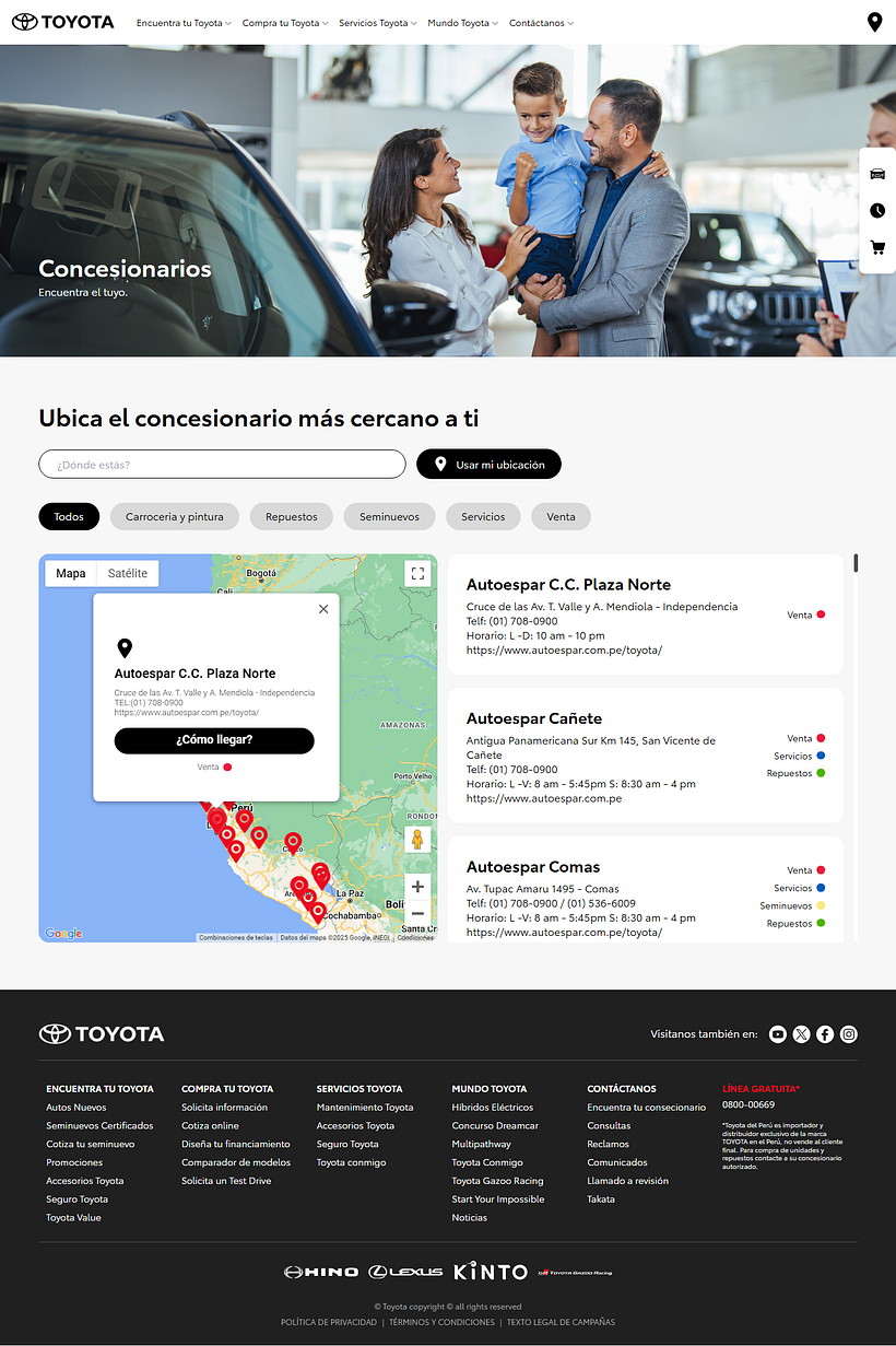 Web Toyota del Peru 8