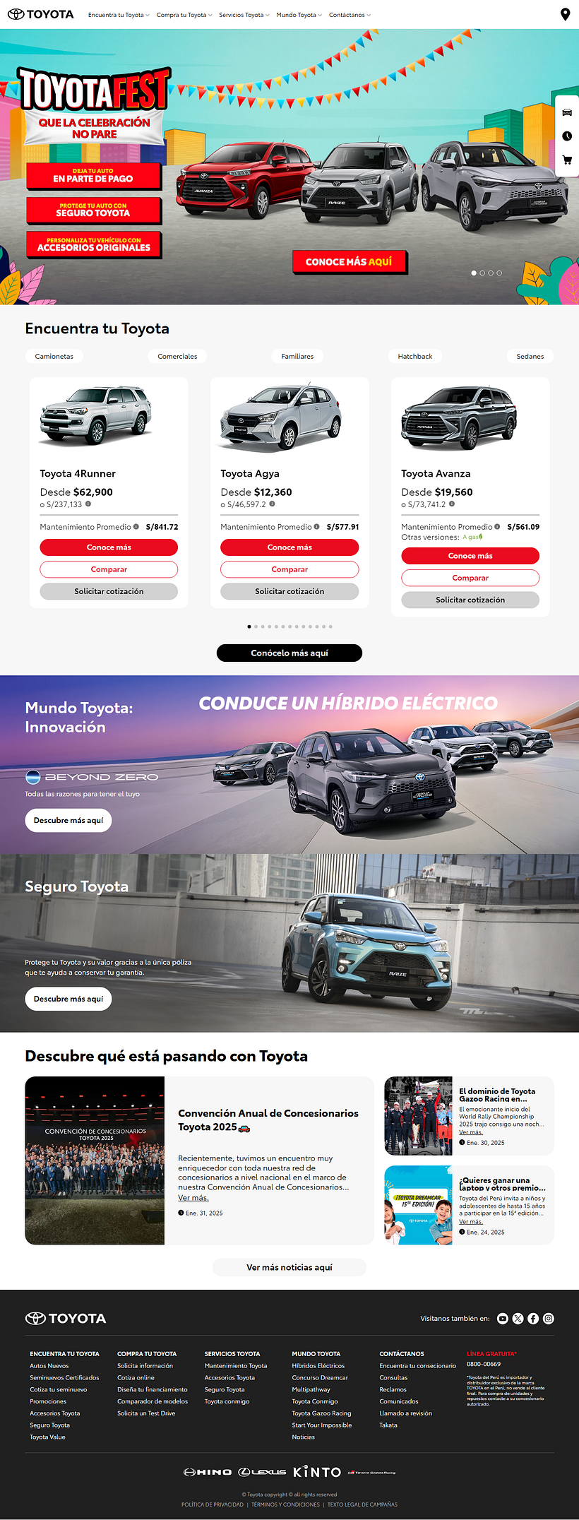Web Toyota del Peru 1