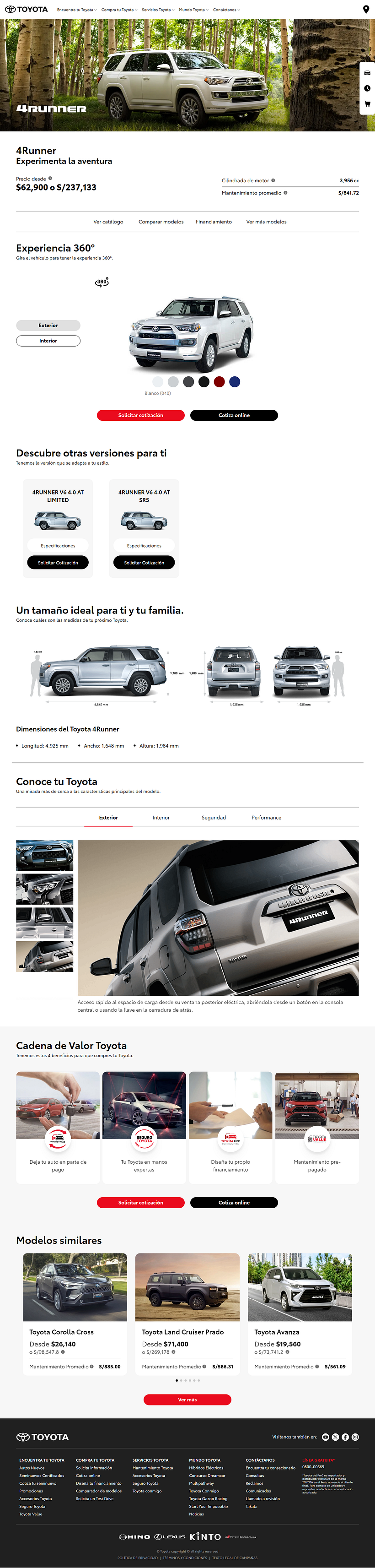 Web Toyota del Peru 2