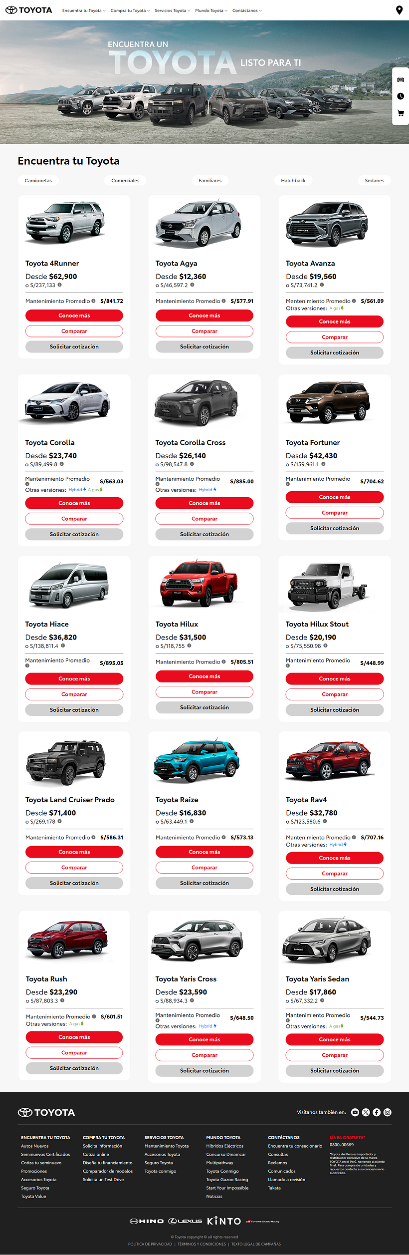 Web Toyota del Peru 6