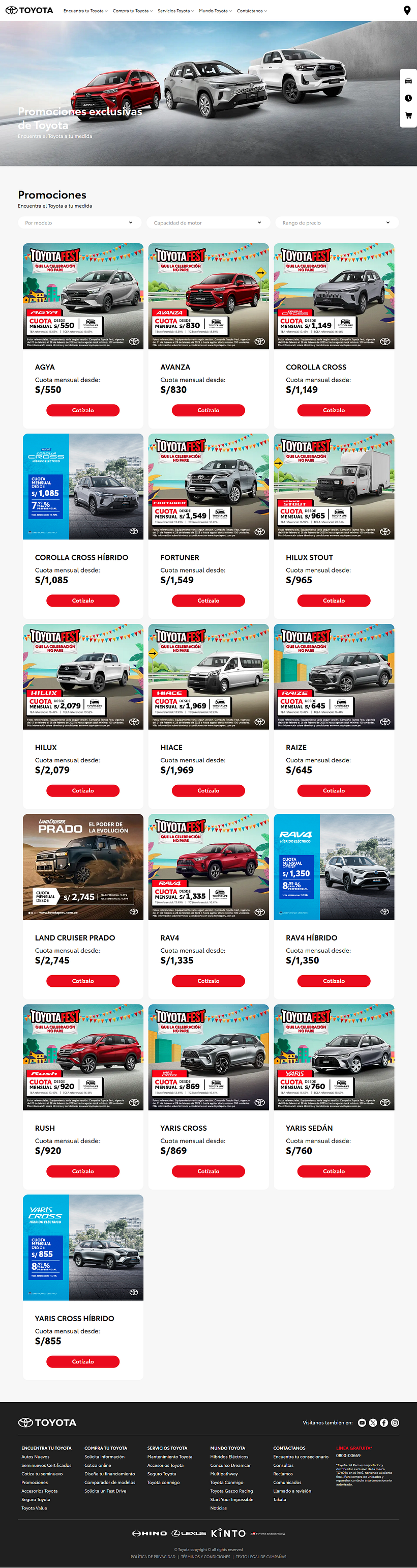 Web Toyota del Peru 7